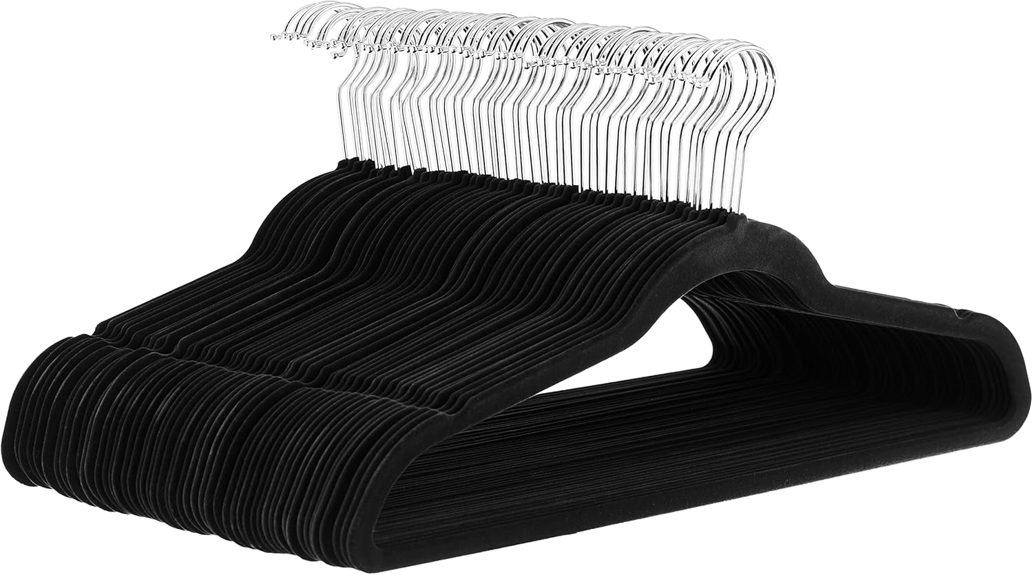Slim velvet hangers, 50-pack